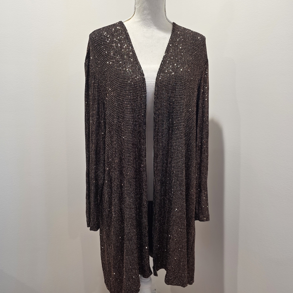 Vintage Gold Glitter Cardigan